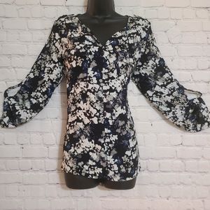 Dark Flowered Blouse